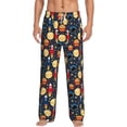 thumbnail image 1 of Kdxio Colorful Astronomy Pattern Men's Pajama Pants, Elastic Waist with Drawstring and Pockets, Comfortable Loungewear-Medium, 1 of 6
