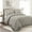 Gray, variant on Reyna Cotton Duvet Cover Set, Wheat Color - 2 Piece Bedding Set - Full / Queen Size - 100% Cotton