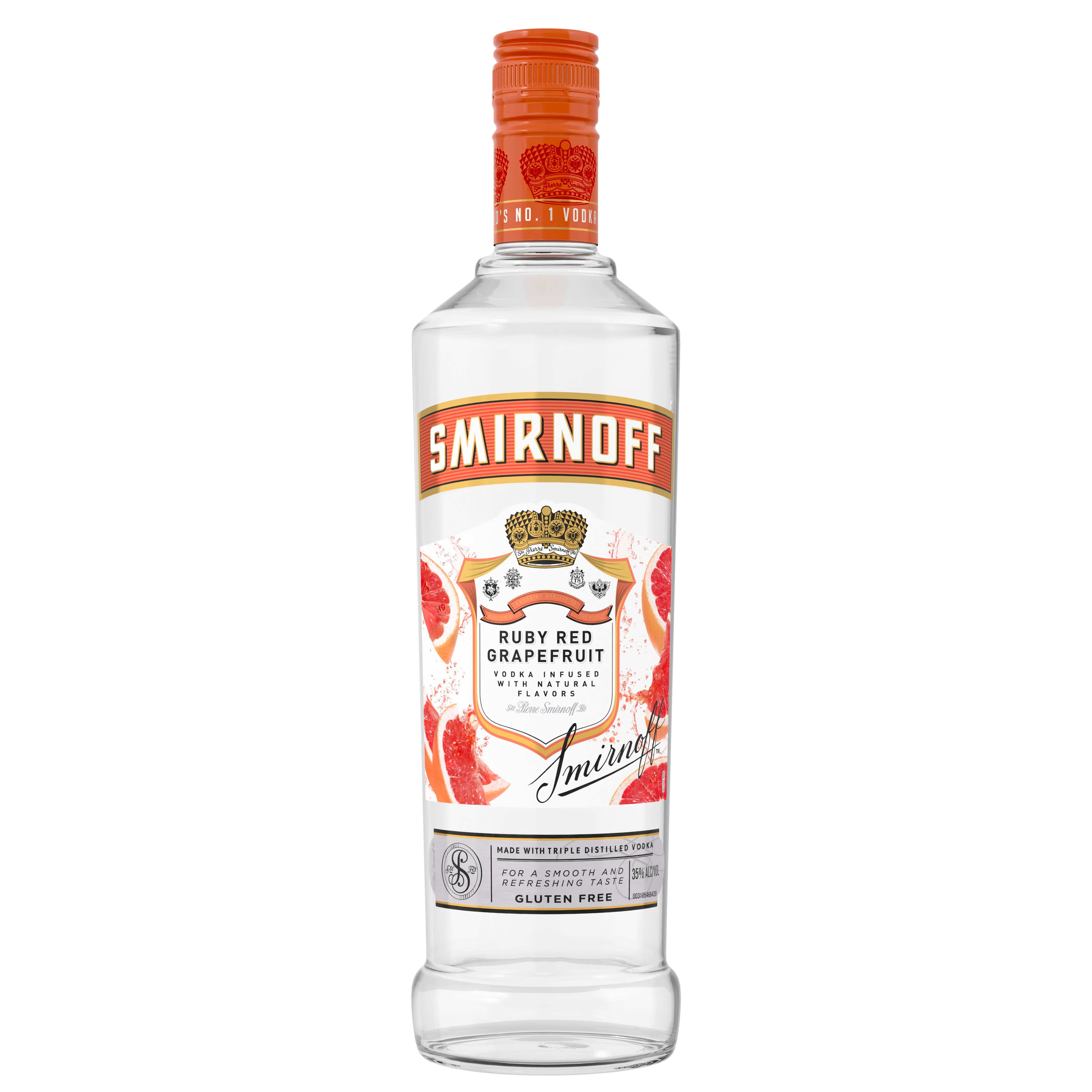 Smirnoff Ruby Red Grapefruit (Vodka Infused With Natural ... Smirnoff Ruby Red Grapefruit (Vodka Infused With Natural ...
