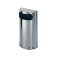 thumbnail image 2 of Rubbermaid Commercial SO8SSSPL European & Metallic Series Receptacle, Half-Round, 9 gal, Satin Stainless, 2 of 2