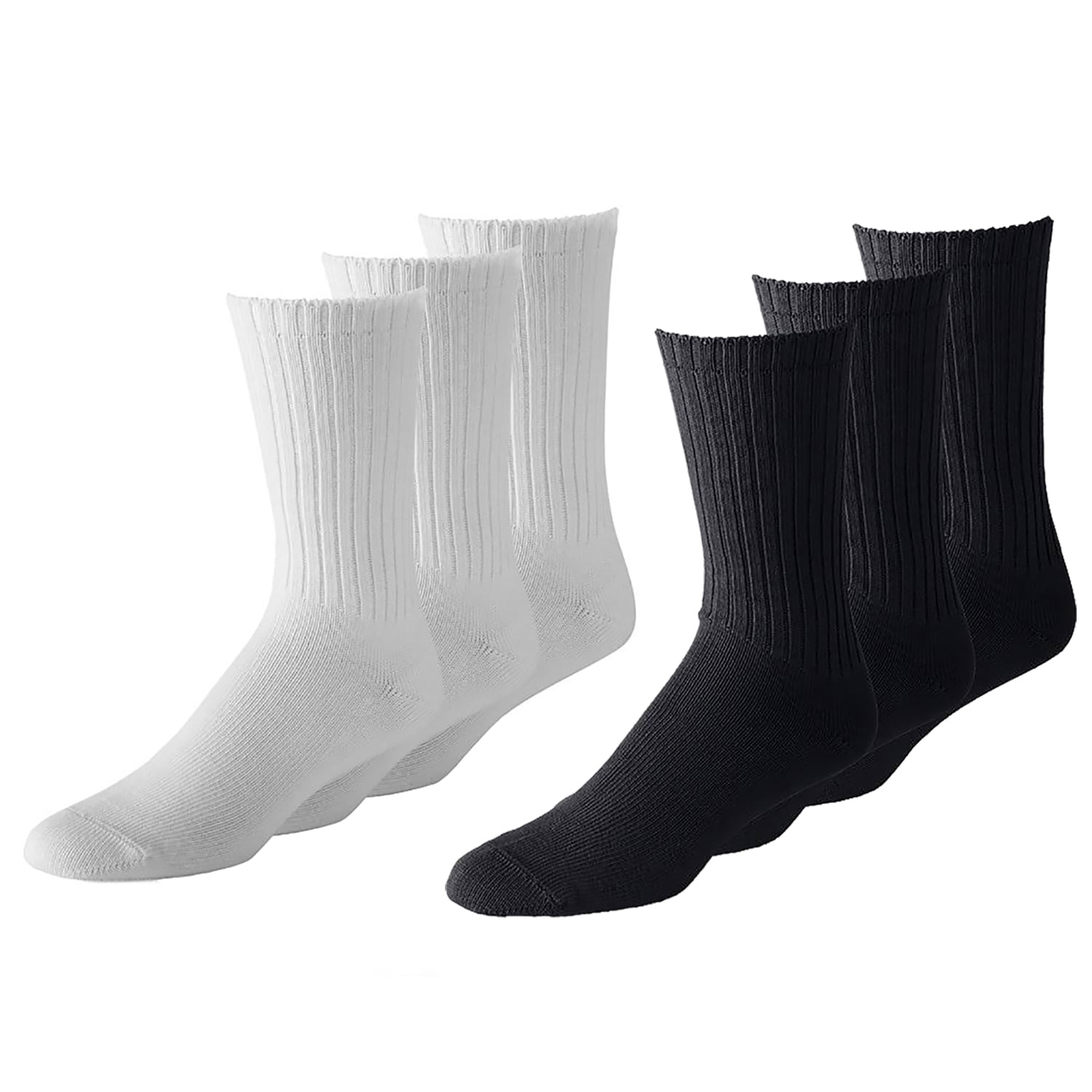 Socks White Color Dress Socks 6 Pairs Lot Wholesale Spandex Size 9-11 Sport Crew 