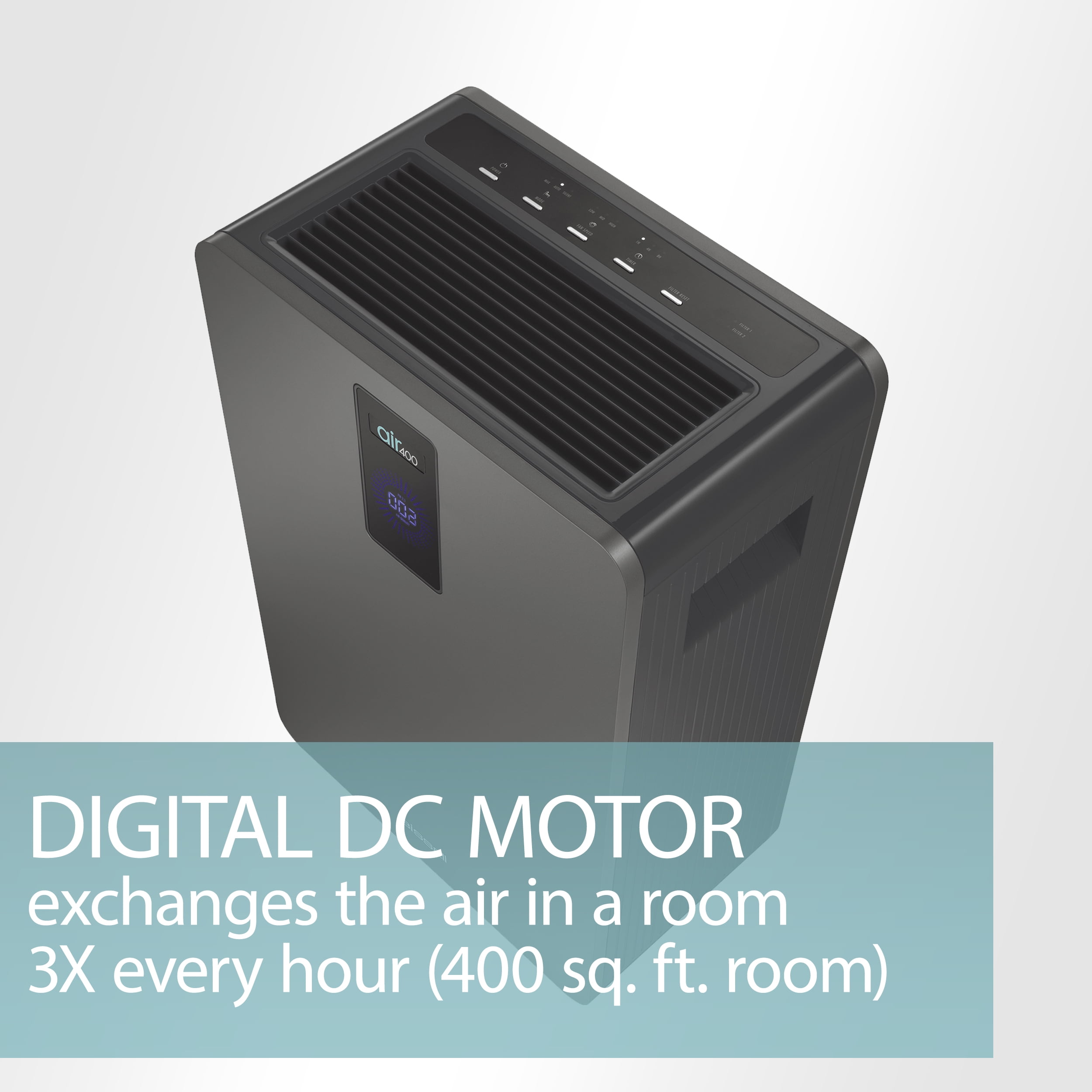 BISSELL air400 Air Purifier with High Efficiency Filter and CirQulate System, 423 sqft, 24791