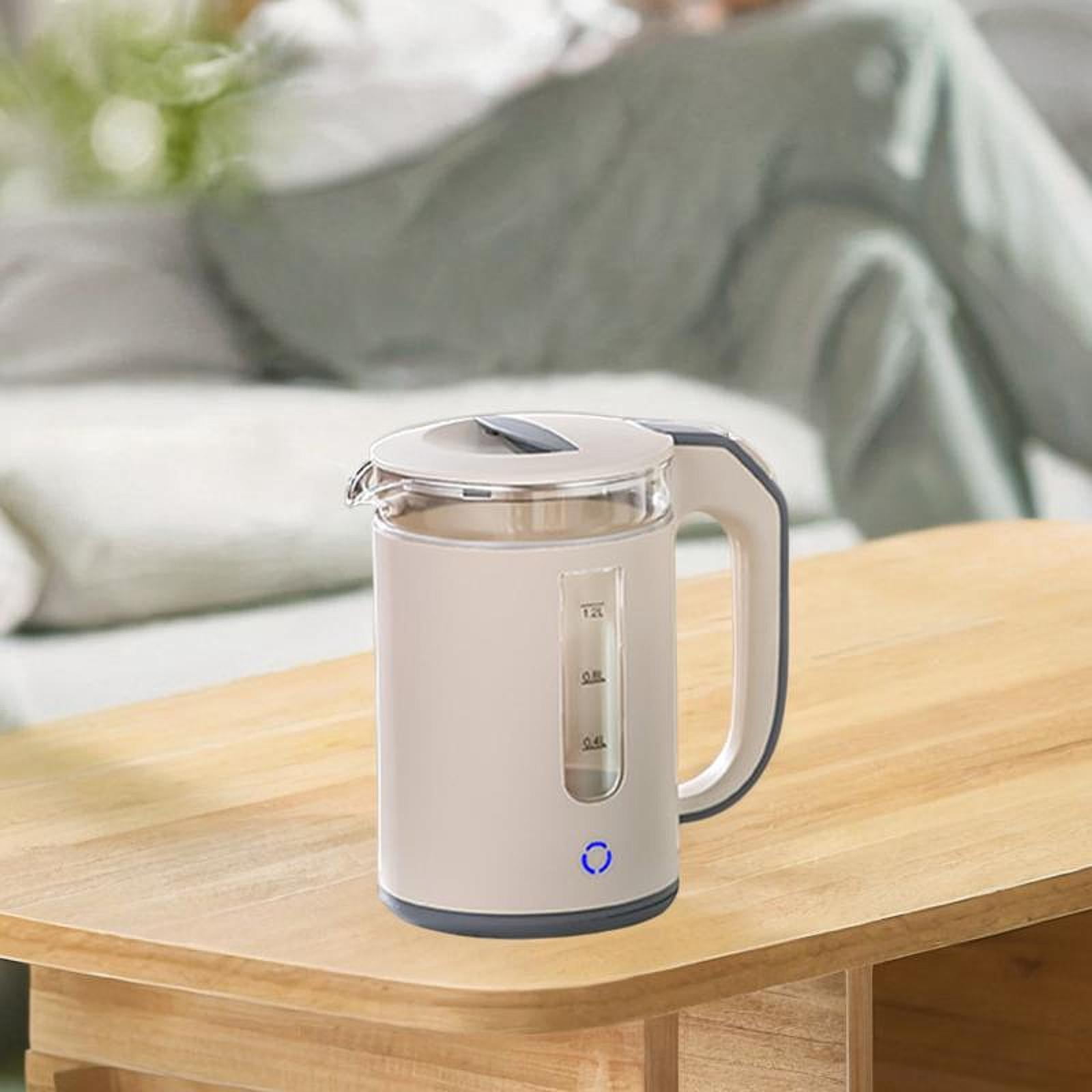 Fiocias High Borosilicate Glass Electric Kettle Hot Water Kettle for Hotel Daily Use Apricot color
