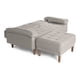 thumbnail image 5 of Sofá Cama Modular Reversible de Lino Gris Claro con Portavasos Makora Modelo Praia, 5 of 9