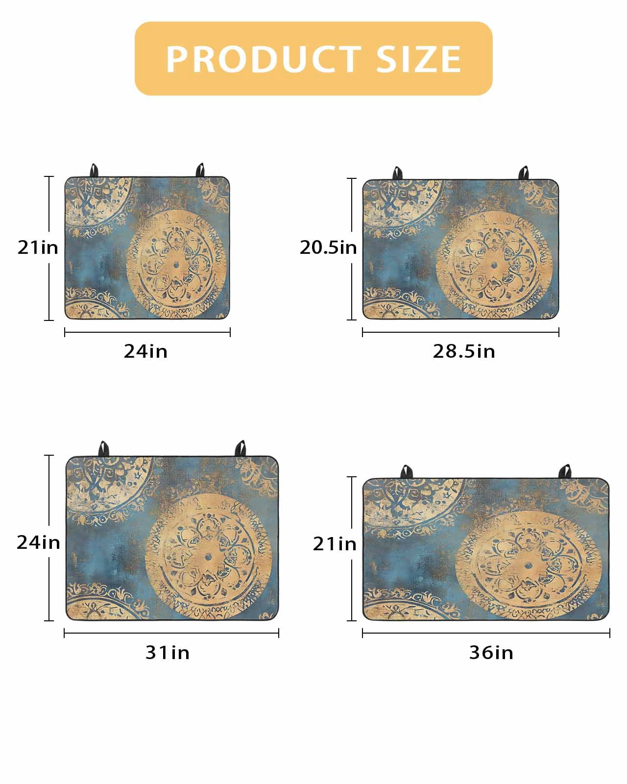 nqOlkjepod Large Induction Cooktop Protector Mat 36"x21", Yellow Blue Abstract Stove Top Covers for Electric Stove, Smear Artwork Decorative Stove Burner Cover Mats, Glass Top Stove Cover
