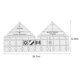 thumbnail image 3 of Regla Triangular doble tira Wdftyju 10 pulgadas Libre de BPA, 3 of 3