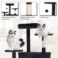 thumbnail image 5 of CL.HPAHKL 70in Cat Tree Tower, Multi-Level Cat Tower Furniture Activity Center with Platform Scratching Posts Stand House Condo and Toy, Cat Condos for Indoor Cats Activity Relaxing, Dark Gray, 5 of 7
