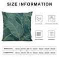 thumbnail image 5 of Nawypu  Tropical Leaves Pillow Covers, Emerald Green Minimalist Geometric Palm Leaf Throw Pillow Covers Plant Outdoor Decorative Pillows for Couch Home Sofa Summer Decor, 5 of 5