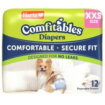 Hartz Comfitables Dog Diapers, XXS 12 Count