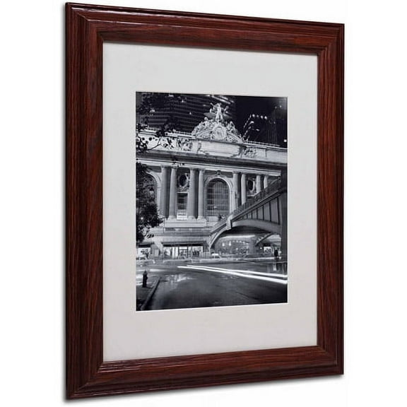 Matted art under acrylic in a wood frame