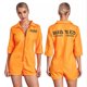 thumbnail image 1 of MKLEKYY Short Deportivo Mujer Mono con Cremallera para Mujer Mono Corto Juego de Rol de Prisionero, 1 of 4
