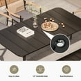 thumbnail image 5 of LAUSAINT HOME 6 Pieces Outdoor Patio Dining Set, Patio Furniture Set with 1 Oversized Table, 4 Chairs and 1 Bench, 5 of 8