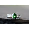 thumbnail image 4 of Tsavorite and Excellent Engagement ring, High end Jewellery Anniversary ring, Birthstone Garnet New Mothers Day Gift, 4 of 4