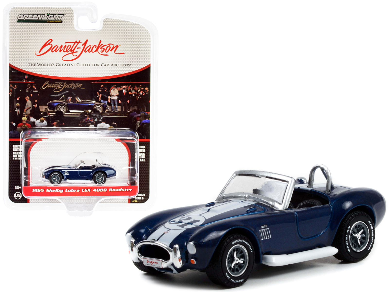1965 Shelby Cobra CSX 4000 Roadster 31 Guardsman Blue Metallic with