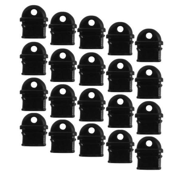 IDEANATEGRATE Dust Plugs 20Pcs Black For Phone Charging Ports And Type Protection