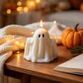 thumbnail image 5 of KITTEHIGM Halloween Ghost Scented Soy Wax Candle White Spooky Decor, Perfect for Party Table Centerpiece Thanksgiving Fall, 5 of 6