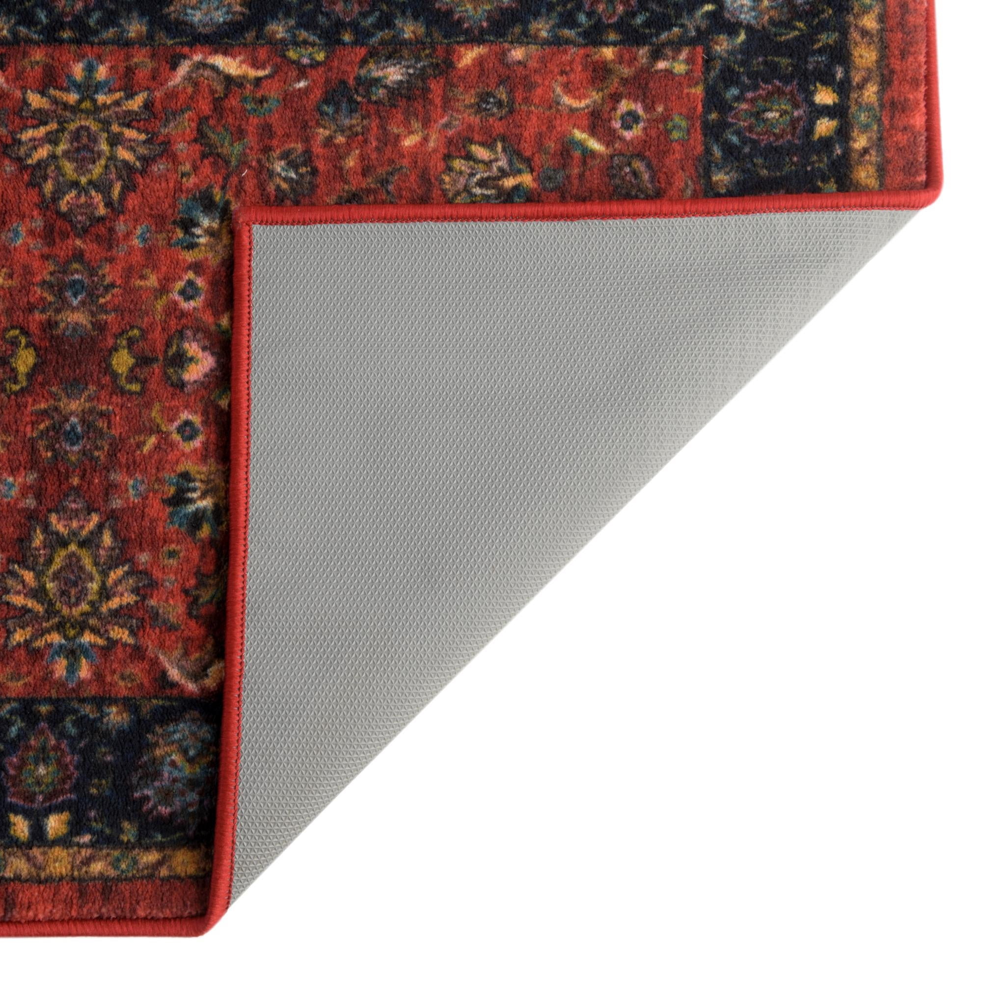 Rugs.com Medina Collection Rug – 8' x 10' Classic Red Medium Rug Perfect For Living Rooms, Large Dining Rooms, Open Floorplans