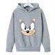 thumbnail image 3 of Sudadera con capucha con estampado de dibujos animados de Sonic para niños, ropa informal de manga larga con cuello redondo, divertida y holgada, para otoño, 3 of 5