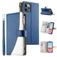 thumbnail image 1 of Funda cartera GANGXUN para iPhone 11 Pro , cuero PU con tarjetero, cremallera, correa de mano, soporte y protección 556°, 1 of 6