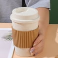 thumbnail image 3 of Visland 480ml Wheat Straw Coffee Tea Mug with Lid | Takeaway To Go Travel | Wheat Straw | Reusable Environmentally Eco Friendly Portable Dishwasher Safe, 3 of 5