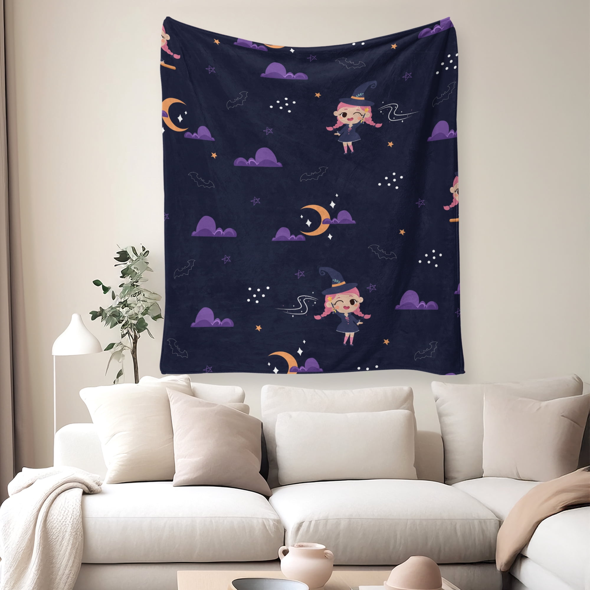 Flannel Fleece Throw Blanket, Soft Large Throw Blanket, Lightweight Cozy Plush Throw Blanket Fit Sofa Bed, 30"x40", Little Fairy
