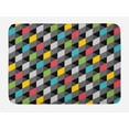 thumbnail image 1 of Geometric Bath Mat, Abstract Art Style Illustration of Colorful Squares Modern Expression Pattern, Non-Slip Plush Mat Bathroom Kitchen Laundry Room Decor, 29.5 X 17.5 Inches, Multicolor, Ambesonne, 1 of 2