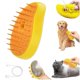 thumbnail image 1 of HAYAN 3 in 1 Pet Hair Brush, Steamy Cat Brush for Massage, Multifunctional Hair Brush for Removing Tangled and Loose Hair, Yellow, Hair Removal Comb for Cat and Dog, 1 of 1