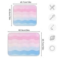 thumbnail image 4 of Yayeee Dish Drying Mat for Kitchen Counter 18"x24" Microfiber Absorbent Pad, Light Pink Stripes, 4 of 7