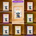 thumbnail image 3 of Watercolor Schnauzer Happy Birthday Celebration Balloons Gift Party Acrylic Plaque with Wood Photo Frame Box Miniature Schnauzer Dog Lover Light Box - 00028, 3 of 5