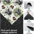 thumbnail image 3 of White Highland Cow Hat Leaf Pattern Kitchen Rugs Sets Of 3,Kitchen Runner Rugs Non Skid Washable,Decorative Kitchen Floor Mats for Kitchen,Sink,Laundry,17"x30"+ 17"x47" + 17"x59", 3 of 6