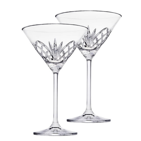 Godinger Stem Martini Glasses - Barware and Glassware - Elegant and Timeless Cocktail Glassware Set