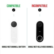 Wasserstein Horizontal Adjustable Mount For Google Nest Doorbell - Made for Google Nest