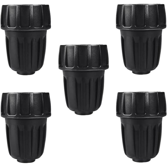 5Pcs Drip Irrigation Adapter, 1/2 Inch Drip Irrigation Tubing to Faucet/Garden Hose Adapter, Plastic 3/4" GHT to 1/2" Fittings - for Garden Faucet, Hose Bibb, and Landscape Irrigation