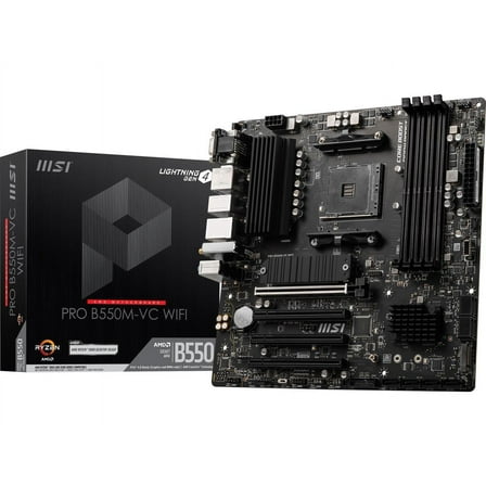 MSI PRO PRO B550M-VC WIFI AM4 AMD B550 SATA 6Gb/s MATX AMD Motherboard