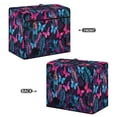 thumbnail image 2 of ZIATUBLE Palm Leaves Sewing Machine Cover Butterfly Sewing Machine Protective Dust Cover Soft Sewing Machine Protector Cover with Storage Pocket and Carrying Handle Decor Accessories, 2 of 7