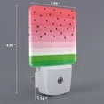 thumbnail image 2 of Cauagu Watermelon Print LED Nightlight,0.5W Night Lights Plug into Wall 1 Pack with Dusk-to-Dawn Light Sensor Soft Glow Lamp for Bathroom Adult Hallway-UK, 2 of 7