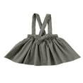 thumbnail image 4 of Bébé bébé Filles Sangle Velours Côtelé Ensemble Robe Robe Vêtements Bouton Solide Mini Robes, 4 of 6