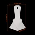 thumbnail image 2 of Uxcell Inside Corner Trowel 4 Inch Drywall Corner Tool Plastic Corner Knife, White, 2 of 4