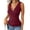 15# Wine, variant on Womens Short Sleeve Tops Summer Slim Fitted Deep V Neck Cross Wrap Tunic T-Shirt Side ruched Shirring Tees Pink M