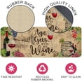 thumbnail image 4 of Wine Kitchen Rugs and Mat Set of 2, Wine Kitchen Decor Farmhouse Wine Decorations for Home Decorative Ocean Decor for Floor,Bar 17x29-17x47 inches, 4 of 6