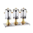 thumbnail image 2 of Distributeur de Baril à Boissons en Acier Inoxydable avec Robinet Étanche Doré 24 L, 2 of 9