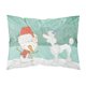 thumbnail image 1 of Caroline'S Treasures Funda De Almohada Estándar De Tela Navideña Con Caniche Blanco Y Muñeco De Nieve, 1 of 1