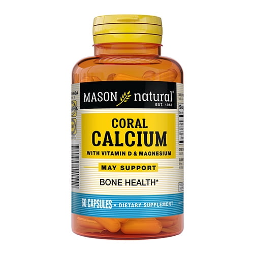 Coral Calcium 1500 Mg Capsules For Bone Strength, By Mason Vitamins