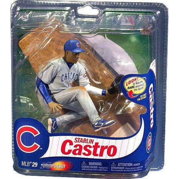 McFarlane MLB Sports Picks Series 29 Starlin Castro Action Figure (Gray Jersey)