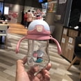 thumbnail image 5 of Vaso de agua HUOGUO, 280 ml, diseño creativo de dibujos animados de animales para niños con pajita, 5 of 5