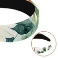 thumbnail image 5 of 2 Pack Flowers and Green Leaves Headbands for Women Fashion Wide Headband Yoga Workout Head Bands Hair Accessories Band, 5 of 6