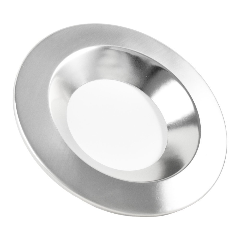 Luxrite 5/6 Inch Downlight Trim Ring, Nickel Finish, Recessed Light