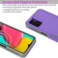 thumbnail image 3 of eBizWare For Samsung Galaxy A14 5G 6.6" Phone Case, 2 in 1 Drop Resistant Heavy-Duty Tough Rugged Slim Shockproof Protective Case Cover -Purple, 3 of 6