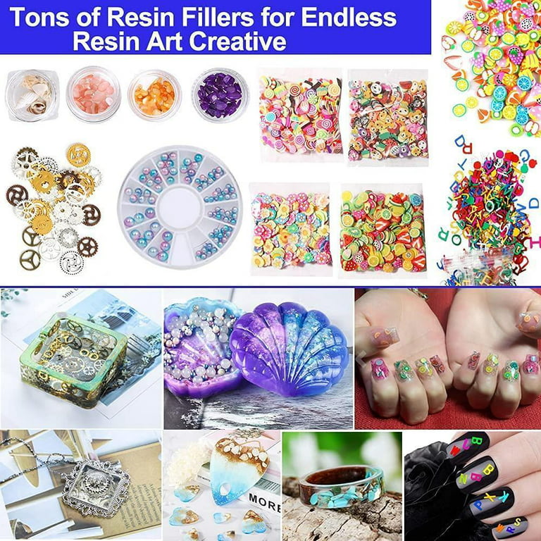  219Pcs Resin Kit for Beginners, Thrilez Resin Mold Kit with  Resin Molds Silicone and Epoxy Resin Supplies Include Dried Flowers, Foil  Flakes, Necklace Cord, Earring Hooks for DIY Jewelry Making 