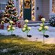 thumbnail image 5 of Lámpara Solar De Plástico Con Forma De Rosa Simulada 2 luces solares con forma de rosa, de plástico blanco, para decoración de jardín, impermeables, para exteriores y caminos. Rkxzt, 5 of 8